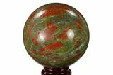 Polished Unakite Sphere - South Africa #151922-1